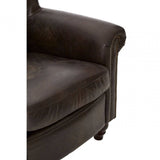 Cambridge Dark Grey Scroll Armchair
