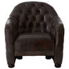 Cambridge Grey Leather Classic Armchair