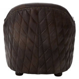 Cambridge Grey Leather Classic Armchair