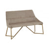 Valencia Mink Velvet Bench