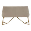 Valencia Mink Velvet Bench