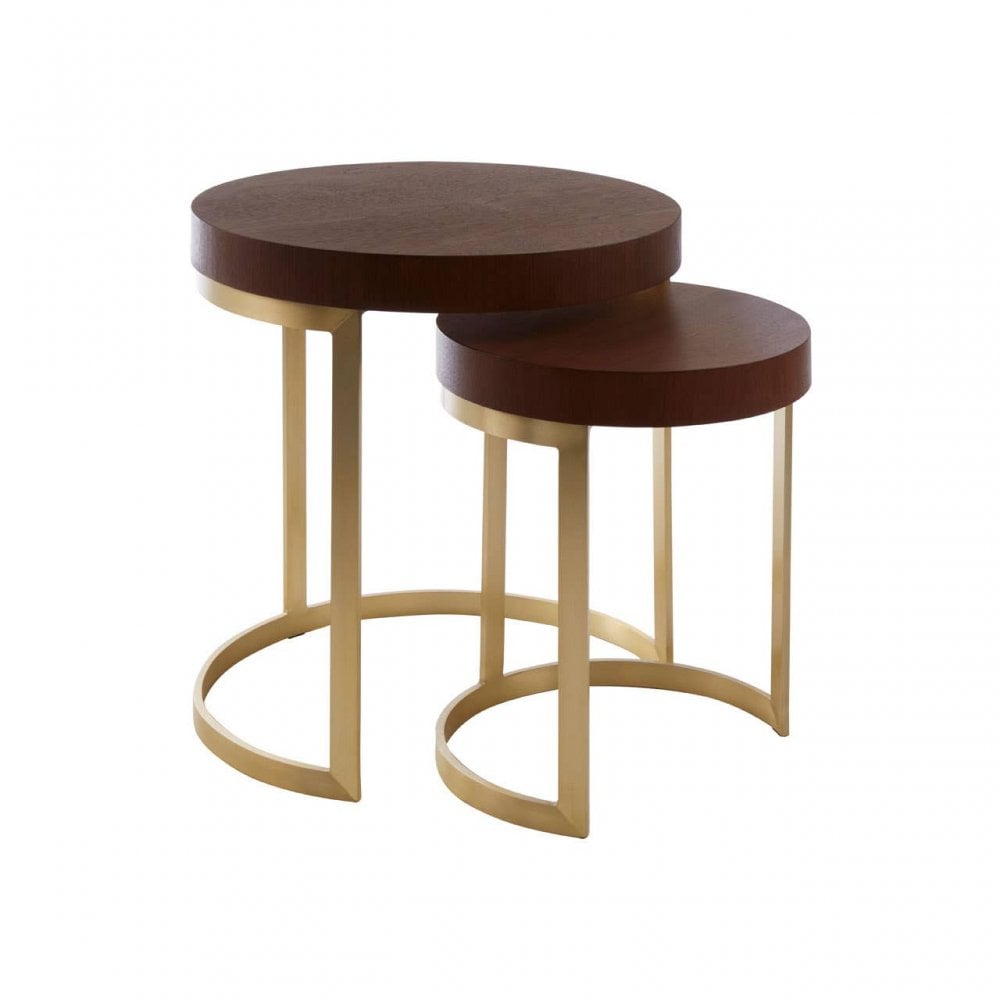 Alpine Walnut Wood Nesting Tables