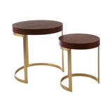 Alpine Walnut Wood Nesting Tables
