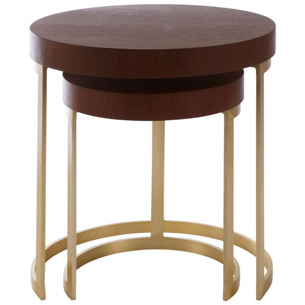 Alpine Walnut Wood Nesting Tables