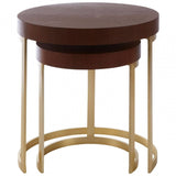 Alpine Walnut Wood Nesting Tables
