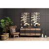 Avalon Brown Leather Effect Chair with Winged Back