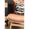 Avalon Brown Leather Effect Chair with Winged Back