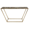 Luna Console Table with Black Agate Top