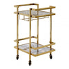 Luna Gold Finish Drinks Trolley