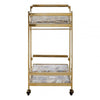 Luna Gold Finish Drinks Trolley