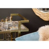 Luna Gold Finish Drinks Trolley