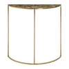 Luna Half Moon Black Agate Top Table