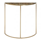 Luna Half Moon Black Agate Top Table