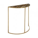 Luna Half Moon Black Agate Top Table
