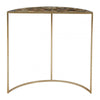 Luna Half Moon Black Agate Top Table