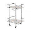 Luna White Agate Drinks Trolley