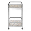Luna White Agate Drinks Trolley