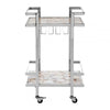 Luna White Agate Drinks Trolley