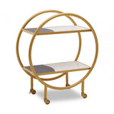 Vero Brass Finished 2 Tier Unit