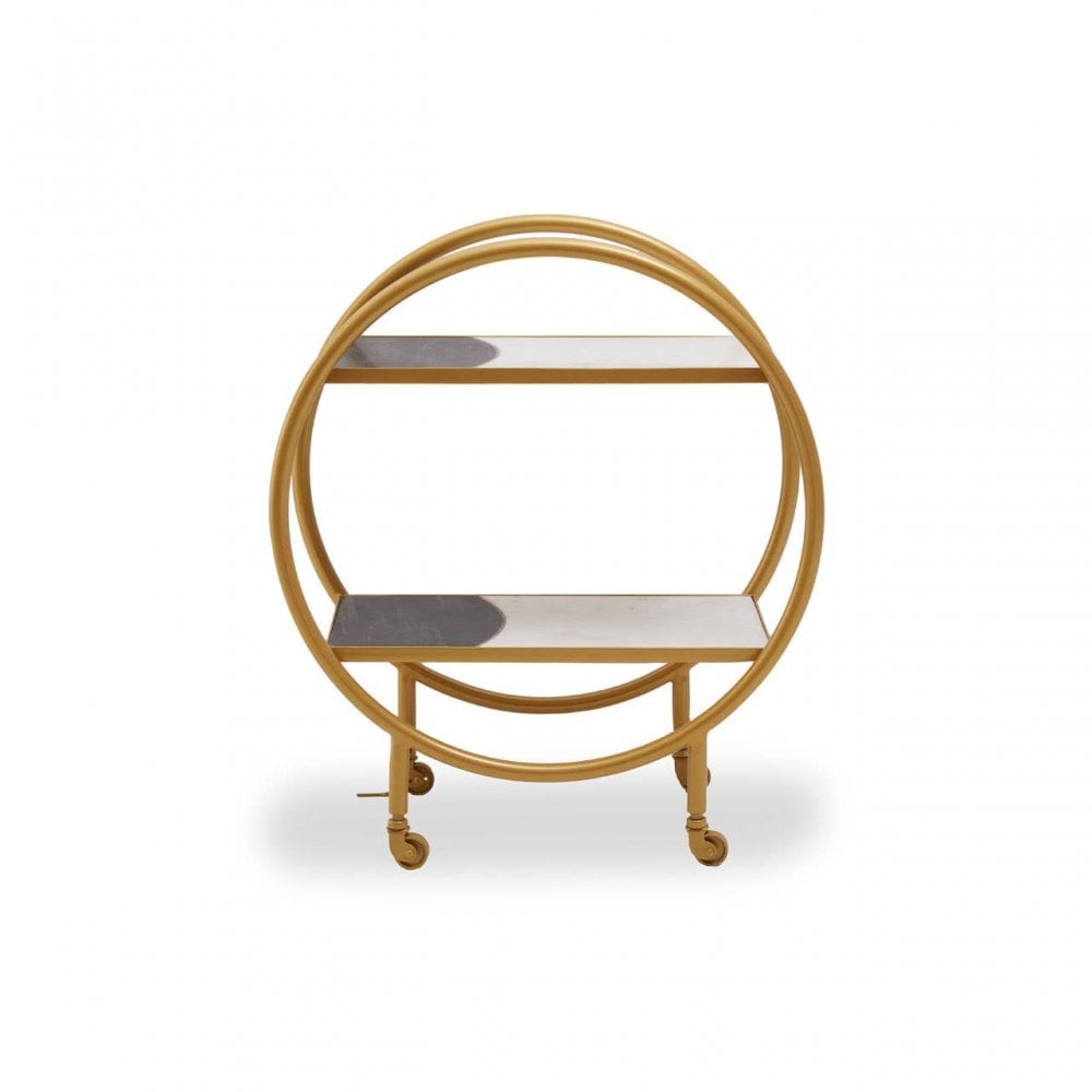 Vero Brass Finished 2 Tier Unit