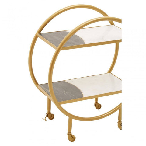 Vero Brass Finished 2 Tier Unit