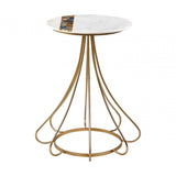 Vero Marble &amp; Agate Side Table