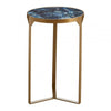 Vero Round Agate Side Table