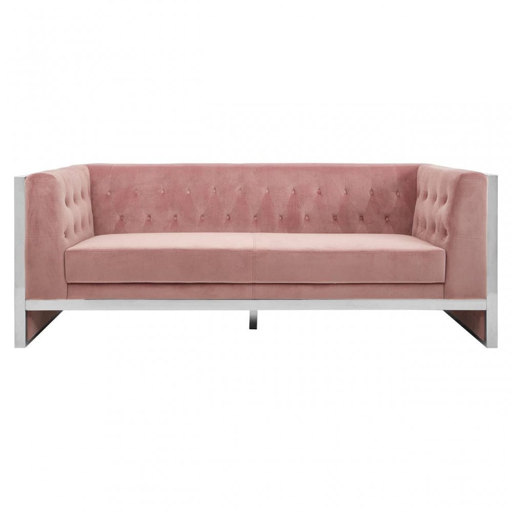 Vero 3 Seat Velvet Sofa