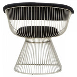 Vero Black &amp; Silver Velvet Chair