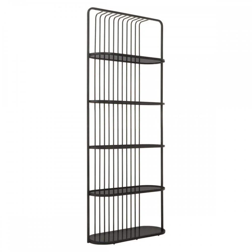 Vero Five Tier Black Shelf Unit