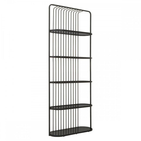 Vero Five Tier Black Shelf Unit