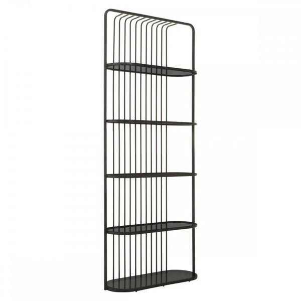 Vero Five Tier Black Shelf Unit