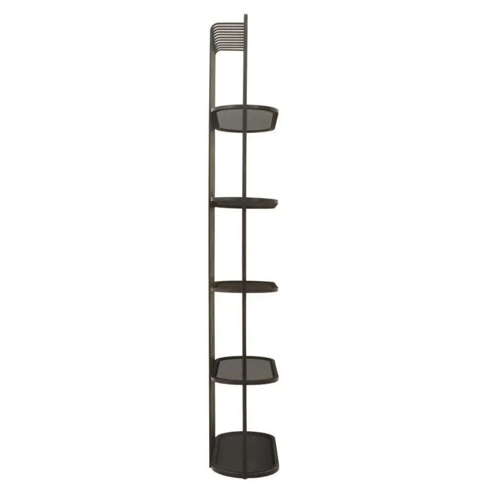 Vero Five Tier Black Shelf Unit
