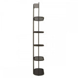 Vero Five Tier Black Shelf Unit