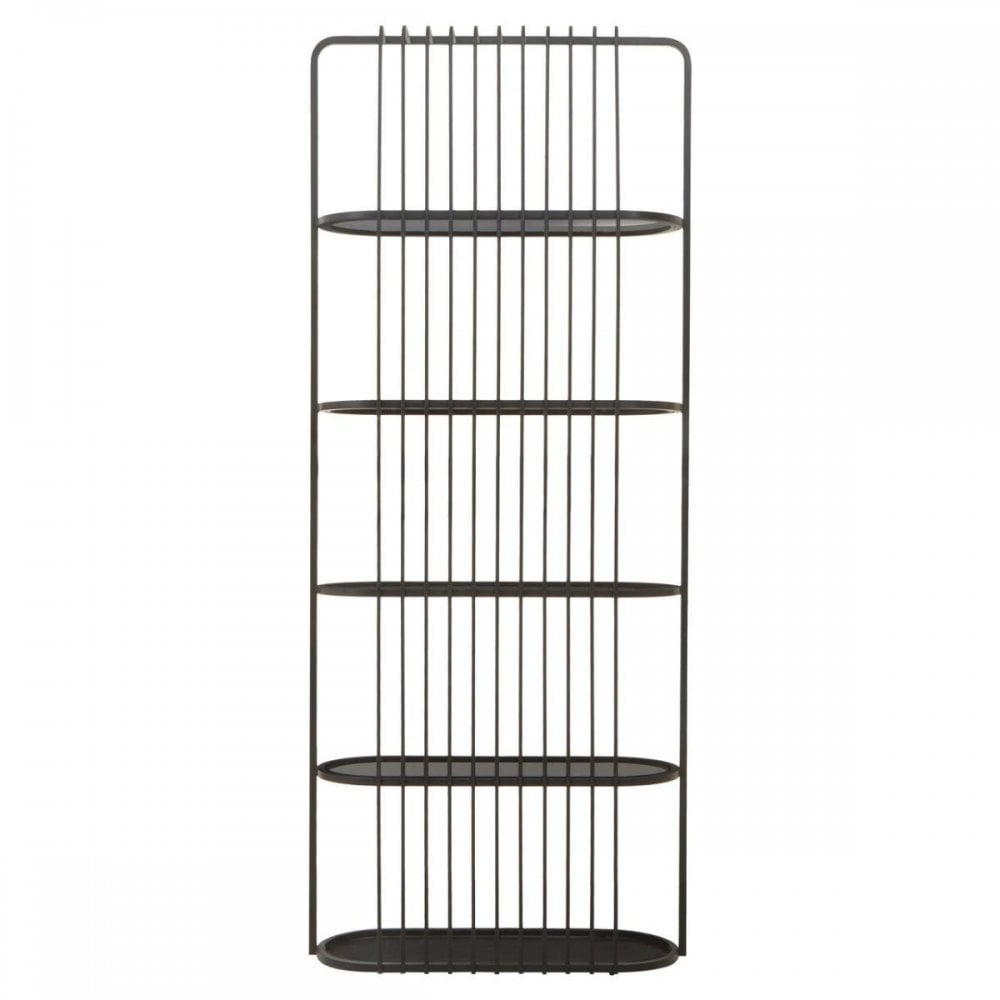 Vero Five Tier Black Shelf Unit