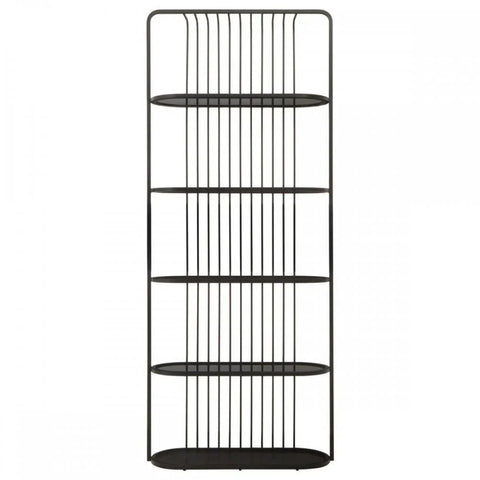 Vero Five Tier Black Shelf Unit