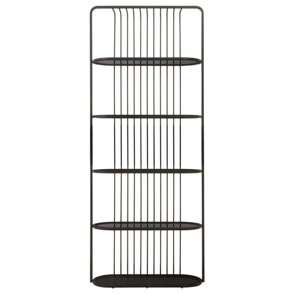 Vero Five Tier Black Shelf Unit