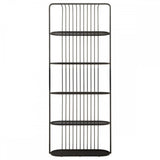 Vero Five Tier Black Shelf Unit