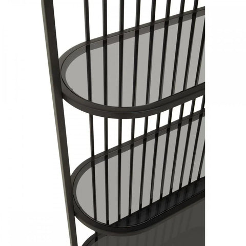 Vero Five Tier Black Shelf Unit