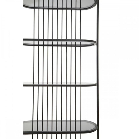 Vero Five Tier Black Shelf Unit