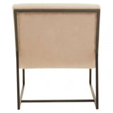 Vero Ivory Velvet Cocktail Chair