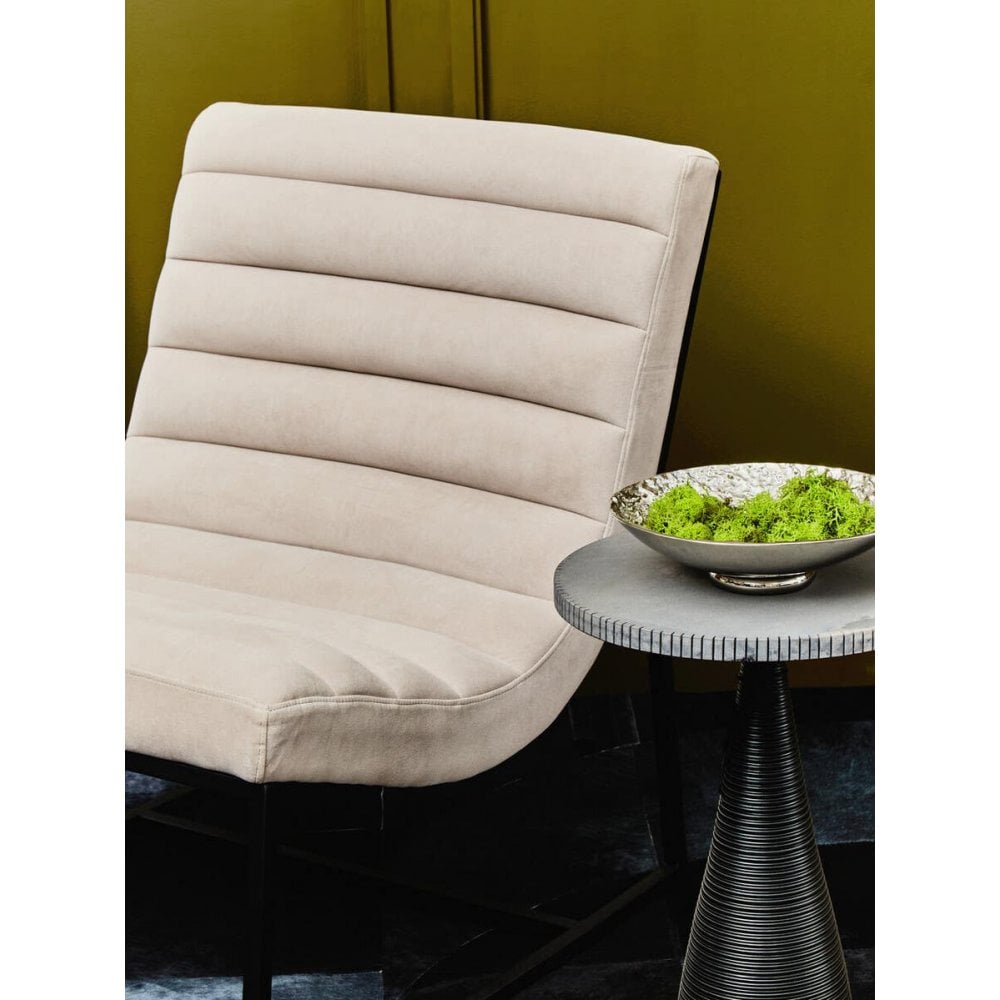 Vero Ivory Velvet Cocktail Chair