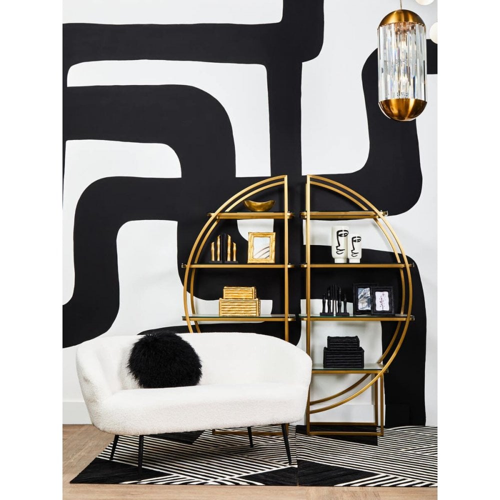 Vero Left Half Moon Shelf Unit