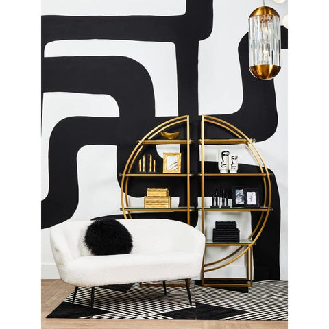 Vero Left Half Moon Shelf Unit