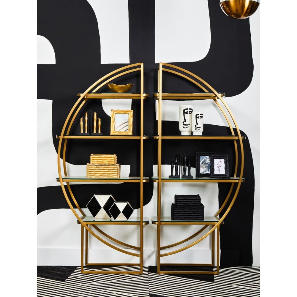 Vero Left Half Moon Shelf Unit