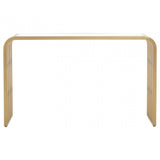 Vero Matte Gold Slatted Console Table