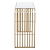 Vero Matte Gold Slatted Console Table