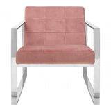 Vero Pink Velvet Cocktail Chair