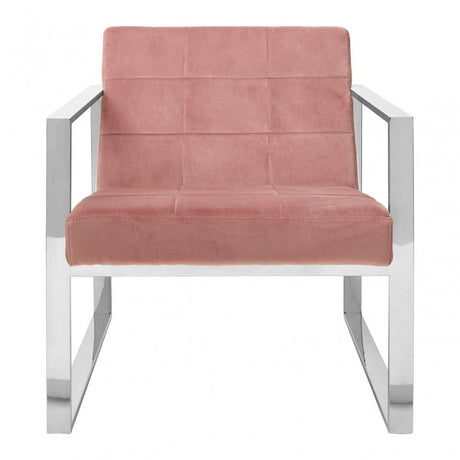 Vero Pink Velvet Cocktail Chair