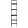 Vero Right Half Moon Black Shelf Unit